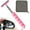 Retractable Wiper-pink+towel, variant on Solid Brass 3-way G1/2 Shower Diverter