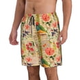 thumbnail image 2 of Logiee Vintage Bird Print Mens Swim Trunks Quick Dry Board Shorts,Breathable Hawaii Beach Shorts Swimwear Bathing Suits-, 2 of 6
