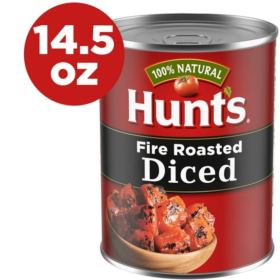 Hunt’s Fire Roasted Diced Tomatoes, Perfect for Chili & Soups, 14.5 oz. Can