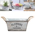 thumbnail image 1 of VONKY Retro Iron Plants Flower Bucket Planter Metal Vase Home Decor Pail Flower S 1Set, 1 of 6