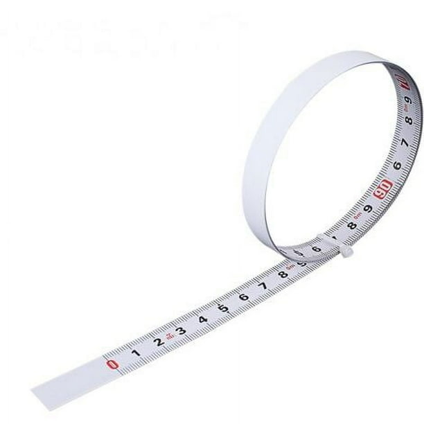 Dinheiro Pcs Positive 1m/Width 13mm - Cinta métrica autoadhesiva en color acero inoxidable adecuada para banco de trabajo, mesa, máquina, encimera, mostrador, poste de pared