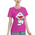 thumbnail image 2 of T-Shirt Basique à Manches Courtes pour Femmes Doraemon, 2 of 6