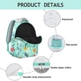 thumbnail image 4 of "Sunflower Print College Backpack - Stylish Wildflowers and Flowers Pattern School Bookbag for Women, Large Capacity with Laptop Sleeve, Water-Resistant Material, Comfortable Shoulder Straps", 4 of 6