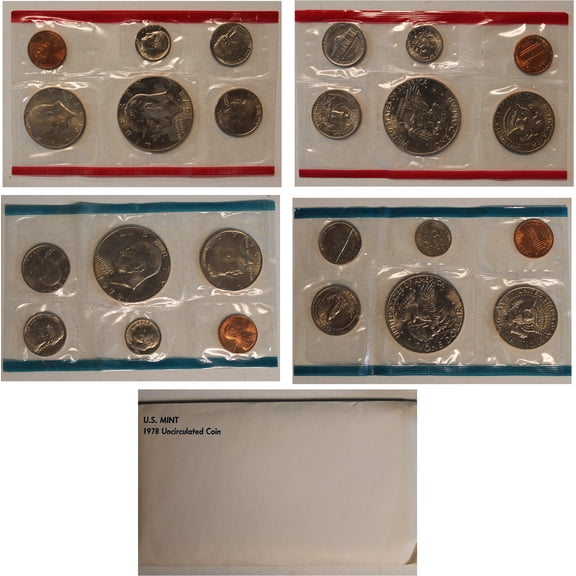 1978 U.S. Mint Set – 12 Coins – Collectible OGP Set (Includes Eisenhower Dollars)