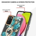 thumbnail image 3 of Allytech Galaxy A03S Case Cover, Soft TPU Back Cover with Ring Holder Stand Shockproof Anti-Scratch Slim Fit Bumper Phone Case for Samsung Galaxy A03S, Green Flower, 3 of 4