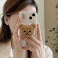 thumbnail image 2 of Cute stand holder Capa shell bear magnetic phone case bow cover for iPhone 15 14 Pro Max 11 12 13 Promax Capa, 2 of 6