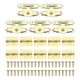thumbnail image 1 of Bisagras pequeñas Uxcell para caja de madera, gancho de pestillo grabado vintage con tornillos para caja de joyería dorada, 1 of 7