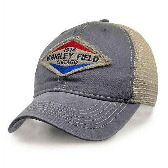 Wrigley Field Adjustable 'Gas Station' Snapback Trucker Cap by ThirtyFive55