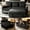 Black, variant on Sleeper Sectional Sofa, 83" Convertible Sofa Bed with Pull Out Couches, Adjustable Backrest and Seating, L Shaped Couch with Small Desktop, Modern Chenille Sofas for Living Room Apartment,Khaki