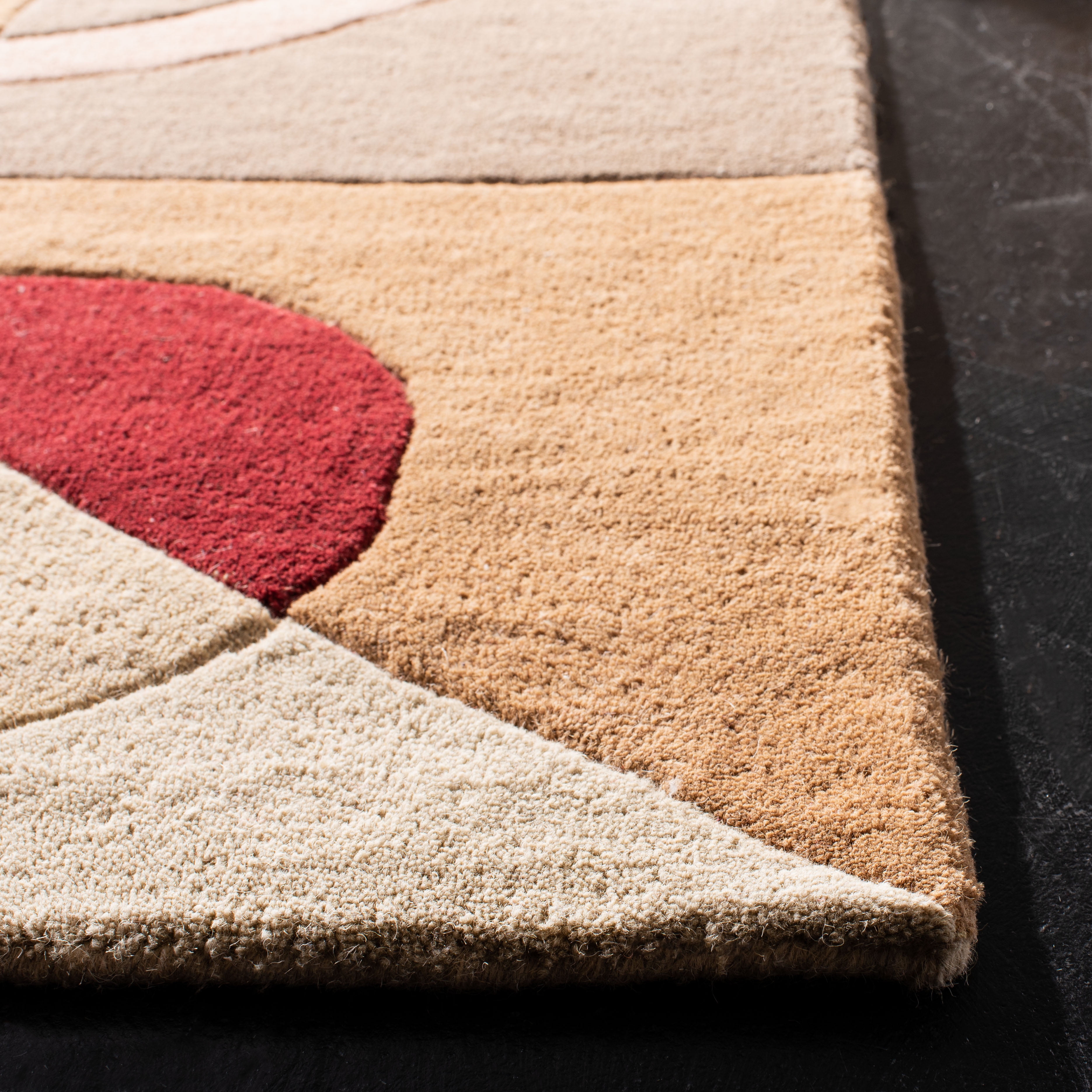 SAFAVIEH Rodeo Drive Clarissa Abstract Wool Runner Rug, Beige/Multi, 2'6" x 22'