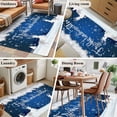 thumbnail image 5 of Area Rugs for Living Room Bedroom, Navy Blue Christmas 4'x6' Rug Washable Carpet Runner Indoor Outdoor, Winter Xmas Elk Snowflake Pine Trees Non Slip Accent Floor Mats Rug for Kitchen, Office, 5 of 8