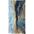 thumbnail image 5 of Marble Waterproof Tablecloth,Abstract Blue Marble Fake Stone Liquid Gold Foil and Glitter Reusable Oil-Proof Table Cover for Kitchen Dining Room Party Holiday Celebration Rectangle-60 x120, 5 of 6