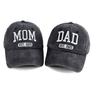2PCS Mom and Dad EST 2025 Hat,3D Embroidered Adjustable  display picture 1