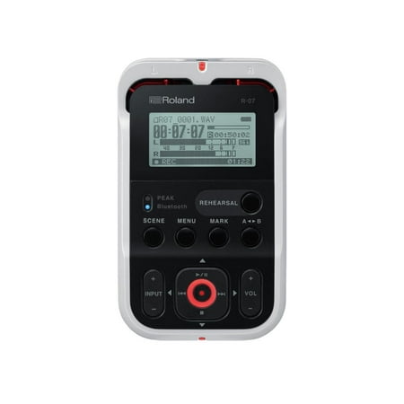 Roland R-07 High-Resolution Audio Recorder (White)
