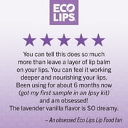Eco Lips Lip Food Moisturizing Lip Balm, Vanilla Lavender