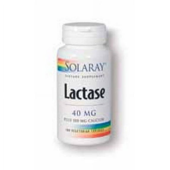 Solaray Lactase 40 mg - 100 Vegetarian Capsules