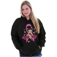 thumbnail image 3 of Betty Boop Breast Cancer Chemo Hero Women Plus Size Hoodie Brisco Brands 2X, 3 of 4