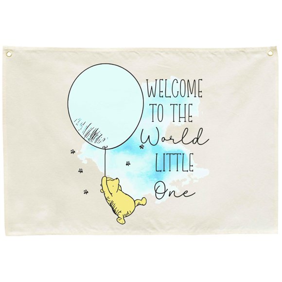Pancarta Rectangular De Lona Para Guardería, Decoración De Pared Para Encima De La Cuna, Dormitorio, Sala De Juegos, Decoración Para El Crecimiento Del Bebé, Cartel De Bandera, Arte Para Niño Y Niña,
