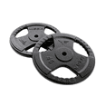 thumbnail image 4 of Mega Fitness 25 lb 1 Inch Standard Steel Weight Plate Barbell Training, 4 of 5