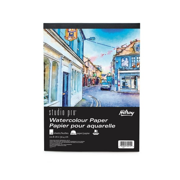 Hilroy Studio Pro® Watercolour Paper, 9x12, 100 pages