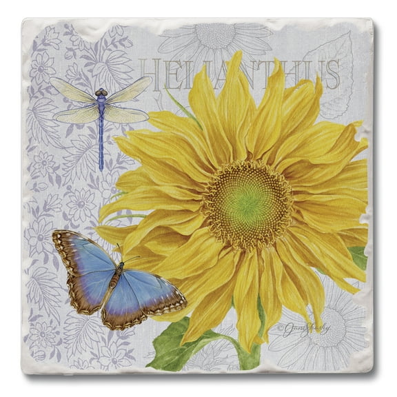 Thirstystone "Sunflower" Single Tumbled Tile Coaster