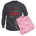 thumbnail image 6 of CafePress - Cicadas Wait Is That A Cicada Entomologist Insects - Men's Long Sleeve Charcoal Pajama Set, 6 of 7