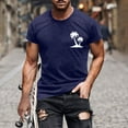 thumbnail image 1 of Mefallenssiah Hommes Hauts, Hommes de Dégagement Imprimer Manches Courtes Col Rond T-Shirt Mode Décontracté Manches Courtes, 1 of 1