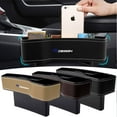thumbnail image 3 of NEW Car Seat Gap Storage Box Leather Storage Box Auto Accessories For Rdesign T6 AWD C30 C70 S40 S60 S70 S90 V40 V50 V60 BE For Volvo, 3 of 6