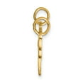 thumbnail image 2 of 10k Yellow Gold Heart Key Break Apart Necklace Charm Pendant, 2 of 7