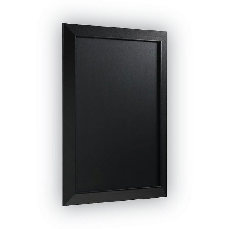 Kamashi Chalk Board, 36 x 24, Black Surface, Black Wood Frame Kamashi Chalk Board, 36 x 24, Black Surface, Black Wood Frame