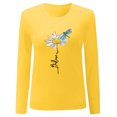 thumbnail image 4 of Jamsmile Women Sweatshirts Summer Sunflowers Print Long Sleeve Casual Shirts Tops Streetwear Soft Oversized Sports Pullovers, 4 of 5