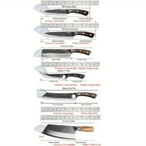 Professional Forged Stainless Steel Chef Knife Set, 8PCS with Wooden Magnetic Block & Sharpener