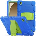 thumbnail image 3 of XYX Case for Samsung Galaxy Tab A9+ 11.0 inch (SM-X210/SM-X215/SM-X216), Dual Layer Slim Heavy Shockproof Rugged Protective Cover Case with Kickstand (Blue Lime), 3 of 7