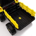 thumbnail image 6 of 12V Ride on Tractor with Trailer, 3 Speed Adjustable Battery Powered Electric Tractor with Remote Control MP3 LED Light, 6 of 8