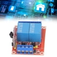 thumbnail image 1 of 2 Channel Infrared Remote Control Relay Module With High Low Bidirectional  ON OFF Remote Switch Relay 10A 3 Operation Modes, 1 of 8
