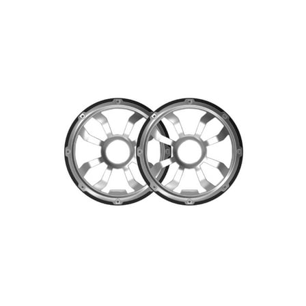 Diamond Audio HXM10FGB 10" Flush Mount Speaker Grill Pair Steel (Black)