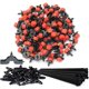 thumbnail image 1 of Aspersores versátiles, conexión de púas de 1_4 pulgadas con goteros de plástico, aspersores giratorios ajustables de 360 grados para uso generalizado en jardinería, la velocidad de riego lenta, 1 of 5