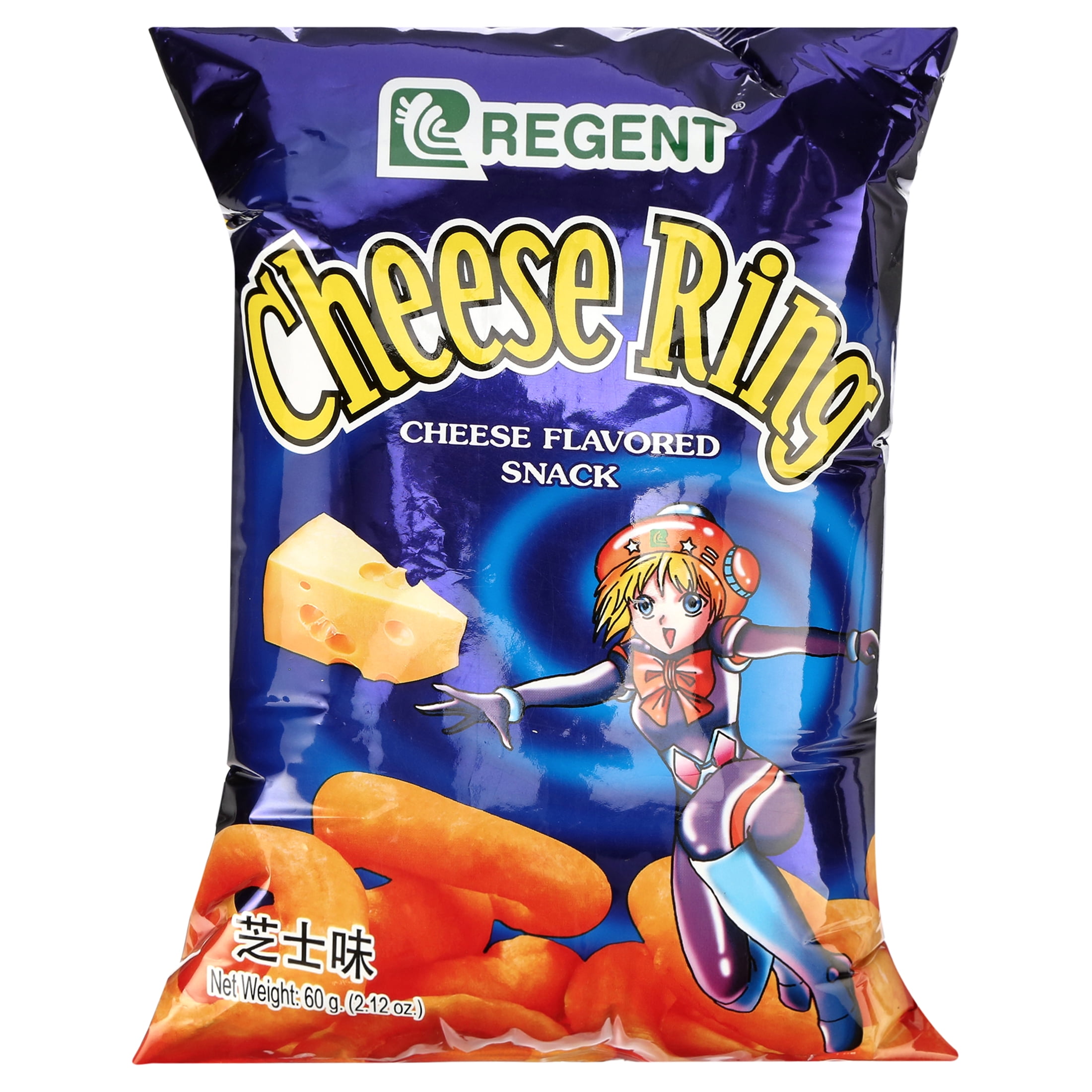 (5 pack) Regent Cheese Ring Snacks, 60 Gram