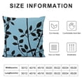 thumbnail image 5 of Qinduosi Abstract Throw Pillow Cushion Cover, of Birds Sitting on Tree Branch Sky Spring Inspired Illustration, Decorative Square Accent Pillow Case, ", Blue Black White, 5 of 5