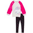 thumbnail image 1 of JoJo Siwa Unicorn Big Girls Fur French Terry T-Shirt and Leggings Outfit Set White/Purple 10-12, 1 of 3
