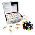 thumbnail image 1 of Mexican Train Dominoes JOYOUSLIFE Double 12 con funda de aluminio, 1 of 7