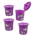 thumbnail image 1 of Estbridge K-Cup Compatible Reusable Refillable Coffee Filter Pod  4 Pack  Dolphin Pods, 1 of 3