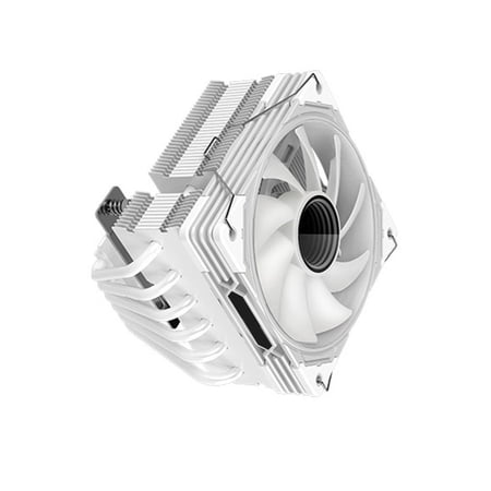 Necvior Advanced CPU Air Coolers Down Flows 6 Heat Pipe CPU Coolers with ARGB 12cm Fan Quiet CPU Cooling Fan 2000RPM Speed