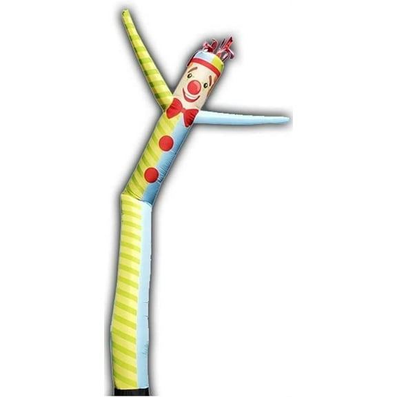 Cobb Promo Inflatable Tube Man 18ft - Clown Yellow/Blue - Body only, Without air Blower