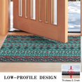 thumbnail image 3 of Turquoise Boho Tribal Triangles and Arrows Pattern Door Rugs,Washable Non Slip Door Mats Indoor,Decorative Door Mats,Entry Mat Indoor for Entrance,Bedroom,Kitchen,Bathroom,17"x30", 3 of 6