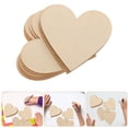 thumbnail image 4 of EeaseMX 10 piezas de 80 mm de madera natural para manualidades, juguetes educativos, adornos para álbumes de recortes (patrón de corazón), 4 of 8