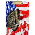 thumbnail image 1 of FMSHPON American Flag 3D Cat Kitten Clipboard Hardboard Wood Nursing Clip Board and Pull for Standard A4 Letter 13x9 inches, 1 of 8