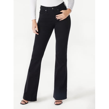 Sofia Jeans Women's Melisa Flare High Rise Forever You 1 Size Fits 3 Jeans, 33.5" Inseam