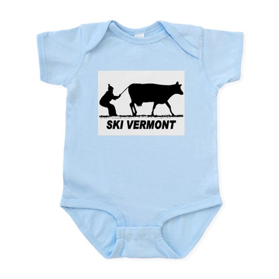CafePress - The Ski Vermont Shop Infant Bodysuit - Baby Light Bodysuit, Size Newborn - 24 Months