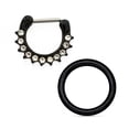 thumbnail image 1 of Septum Clicker Pack of 2 Perfect to Cartilage Tragus Rook Piercings 16g, 1 of 12